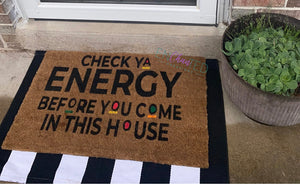 Check Your Energy Doormat