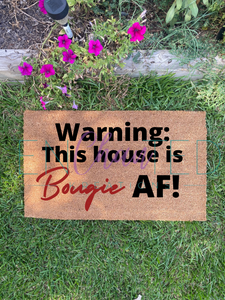 Warning: Bougie House Doormat