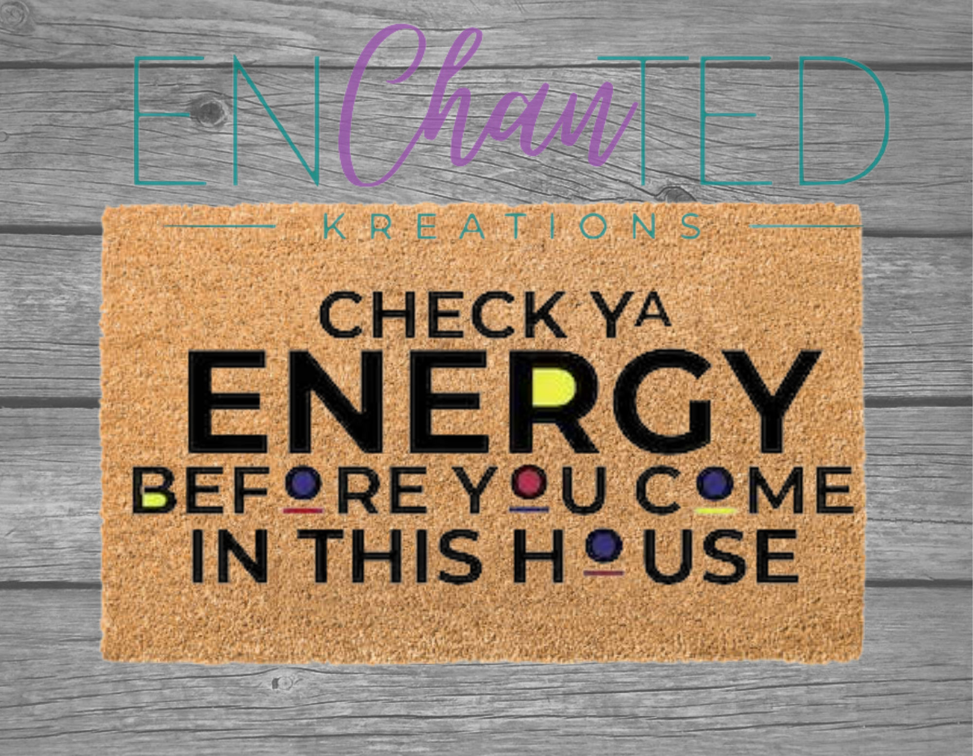 Check Your Energy Doormat